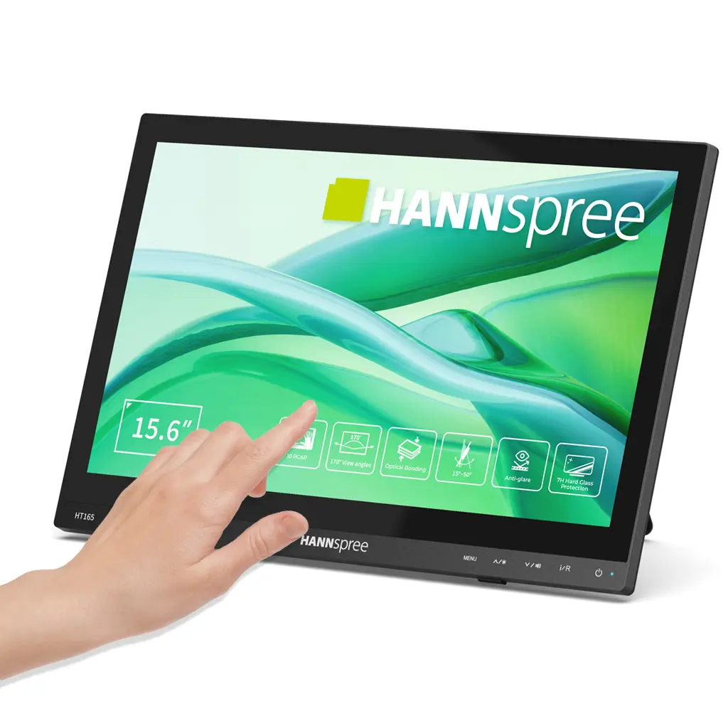 HANNSPREE HT165HPB 39,62cm 15,6Zoll 1920x1080 16:9 250cd/m2 HDMI USB VGA (P) (HT165HPB)