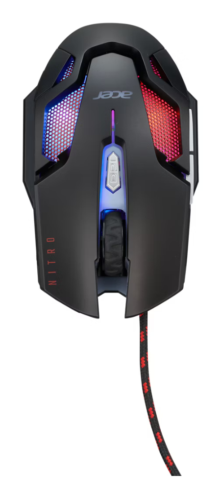 Acer Nitro NMW200 Gaming-Maus 7200 DPI Optisch 7 Tasten Beidhändig Schwarz