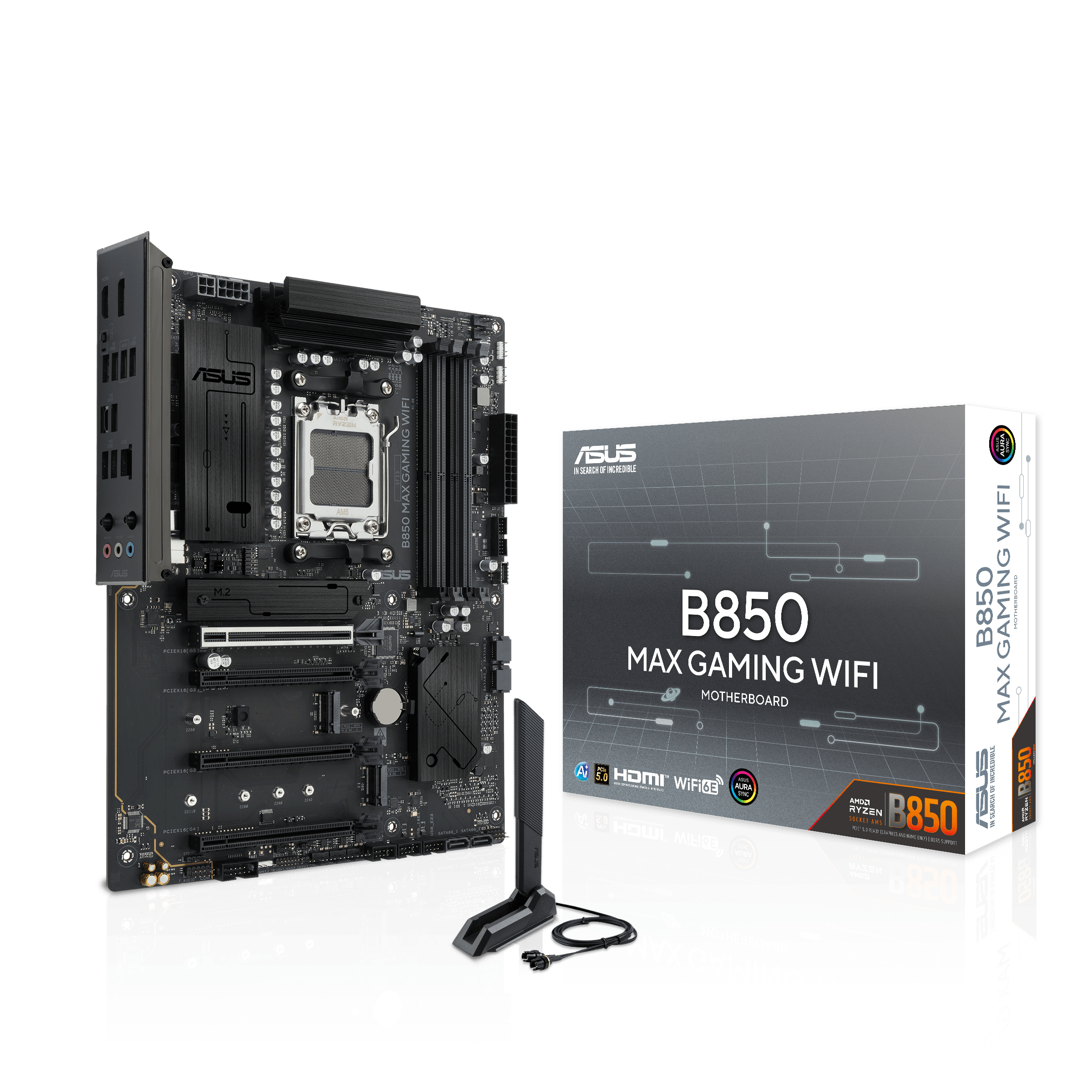 ASUS B850 MAX GAMING WIFI (AMD,AM5,DDR5,ATX) (90MB1PR0-M0EAY0)