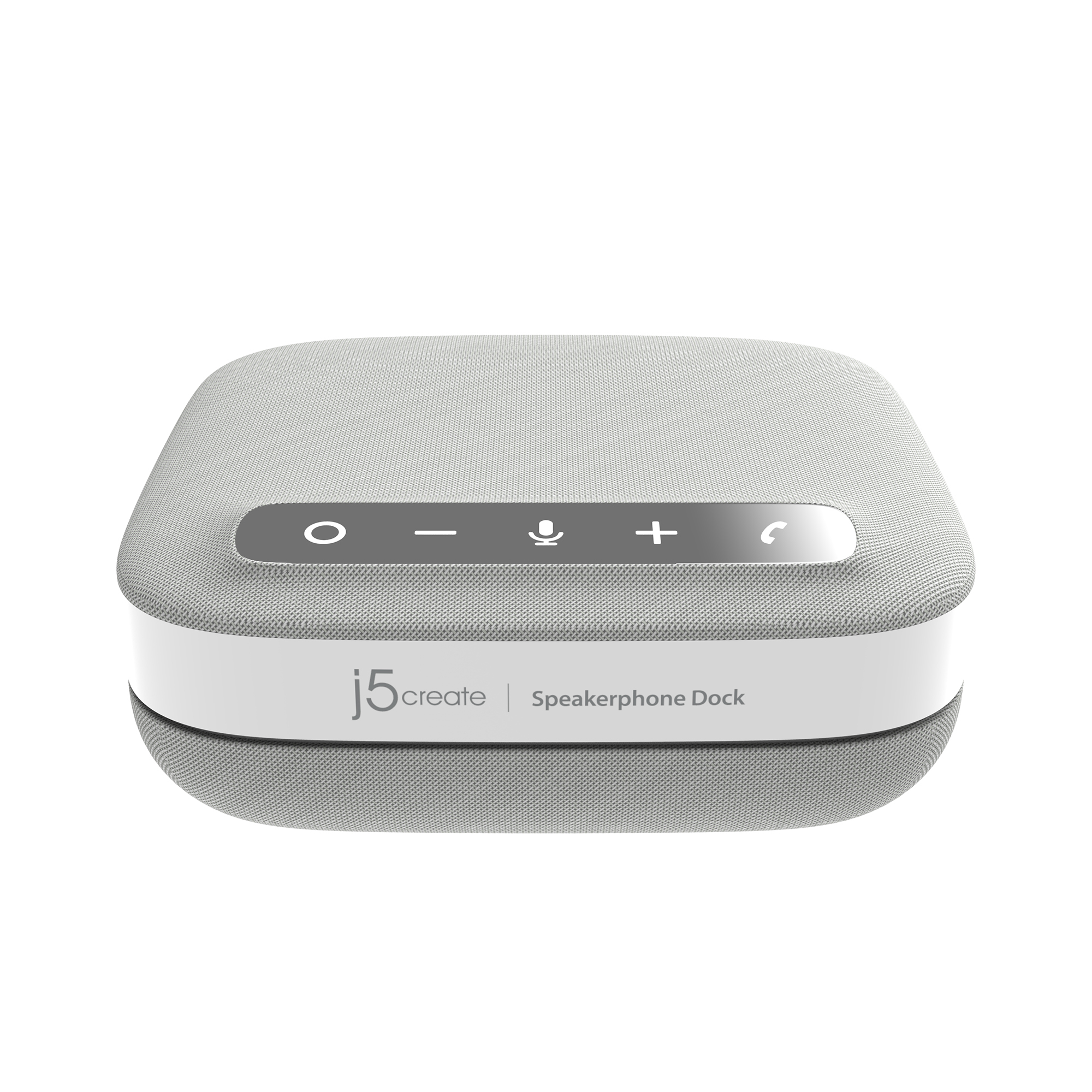 j5create USB-C-Dock für 4K-Freisprecheinrichtung, Kabelgebunden, USB 3.2 Gen 1 (3.1 Gen 1) Type-C, 1 Weiss/Grau (JCDS335-N)