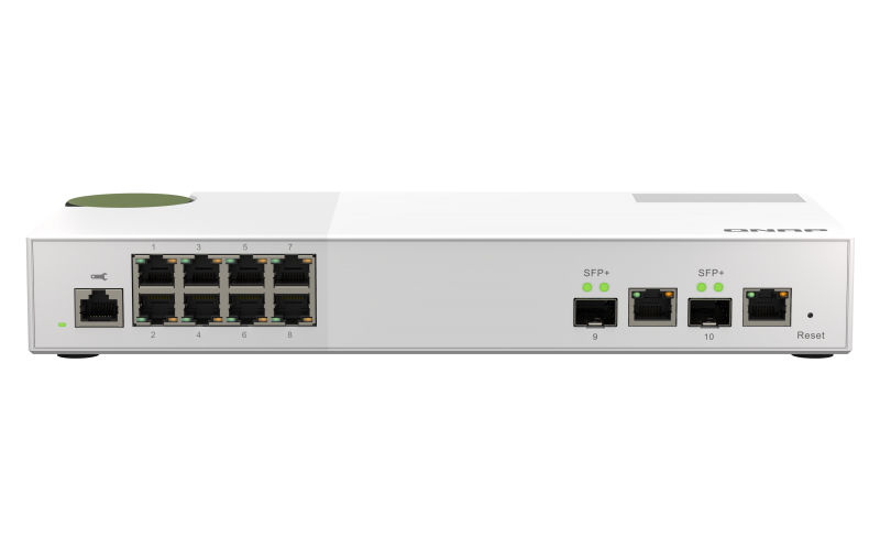QNAP QSW-M2108-2C - Switch - managed - 2 x 10 Gigabit SFP+ + 8 x 2.5GBase-T - Desktop