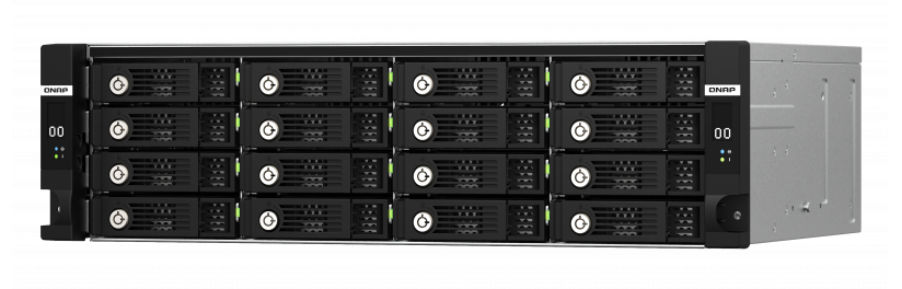 QNAP TL-R1620Sdc - Festplatten-Array - 16 Schächte (SATA-600 / SAS-3) - SAS 12Gb/s (extern) - Rack - einbaufähig - 3U