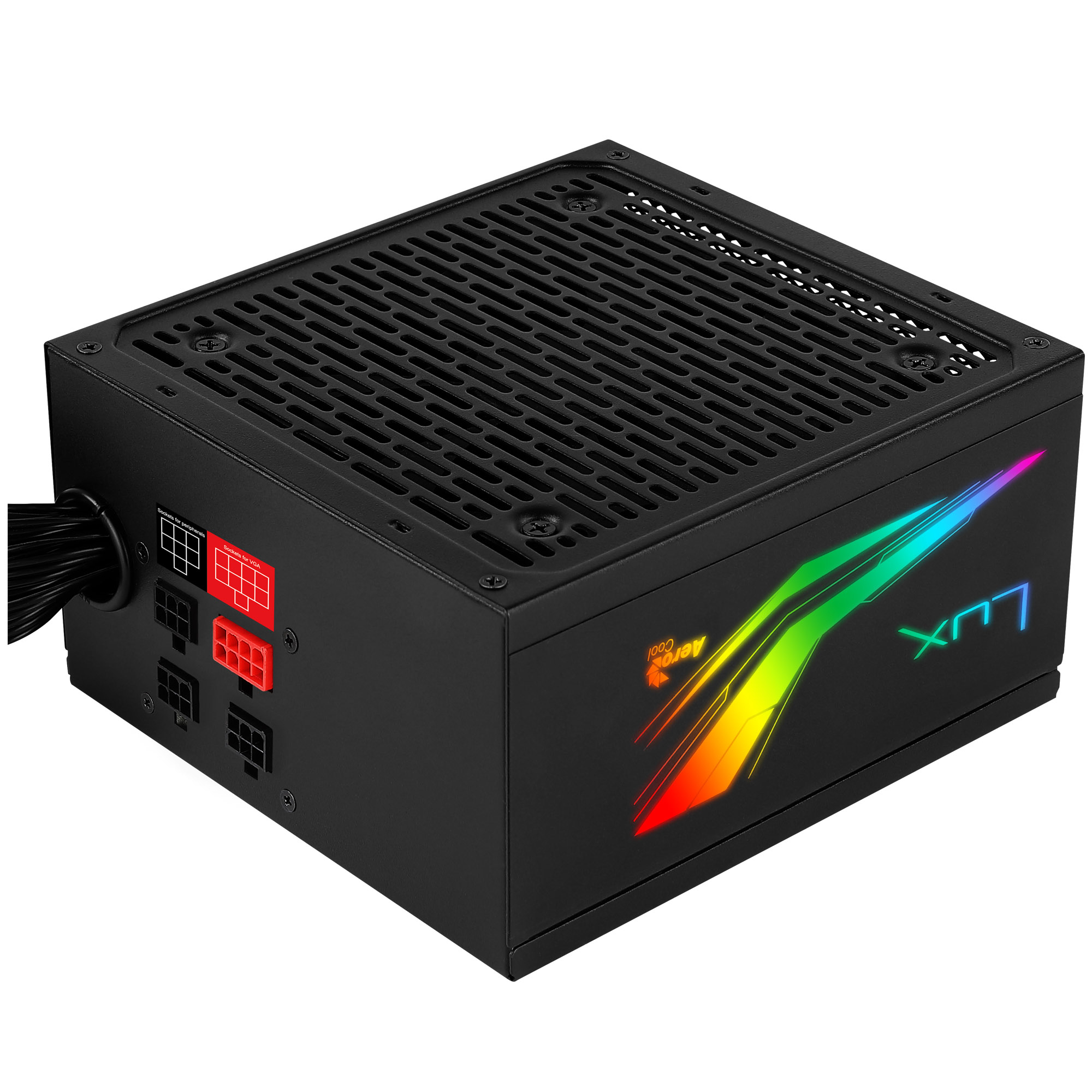 Aerocool LUX RGB 550M Netzteil 550 W 20+4 pin ATX Schwarz (AEROPGSLUXRGB-550)