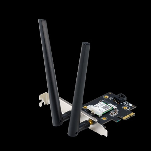 ASUS PCE-AX3000 Dual-Band PCI-E WiFi 6 (802.11ax). Unterstützung für 160MHz, Bluetooth 5.0, WPA3-Netzwerksicherheit