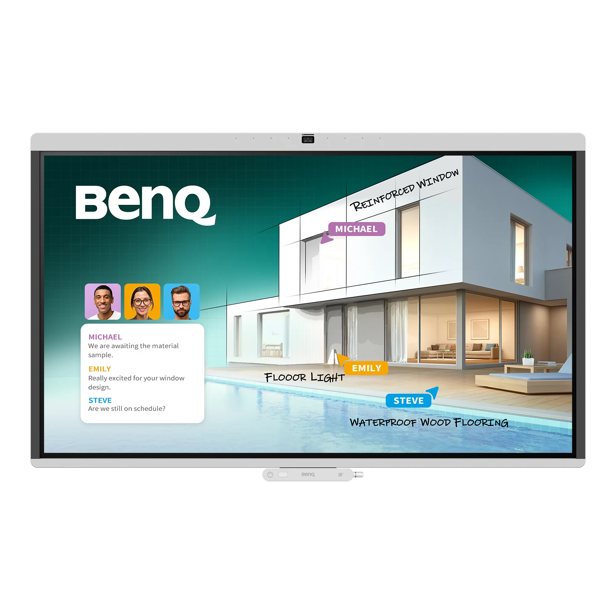 BENQ - INTERACTIVE FLAT PANEL CM5505 55IN DLED TOUCH IR50 3840X2160 450CD 1200:1 (9H.P29TB.DE1)