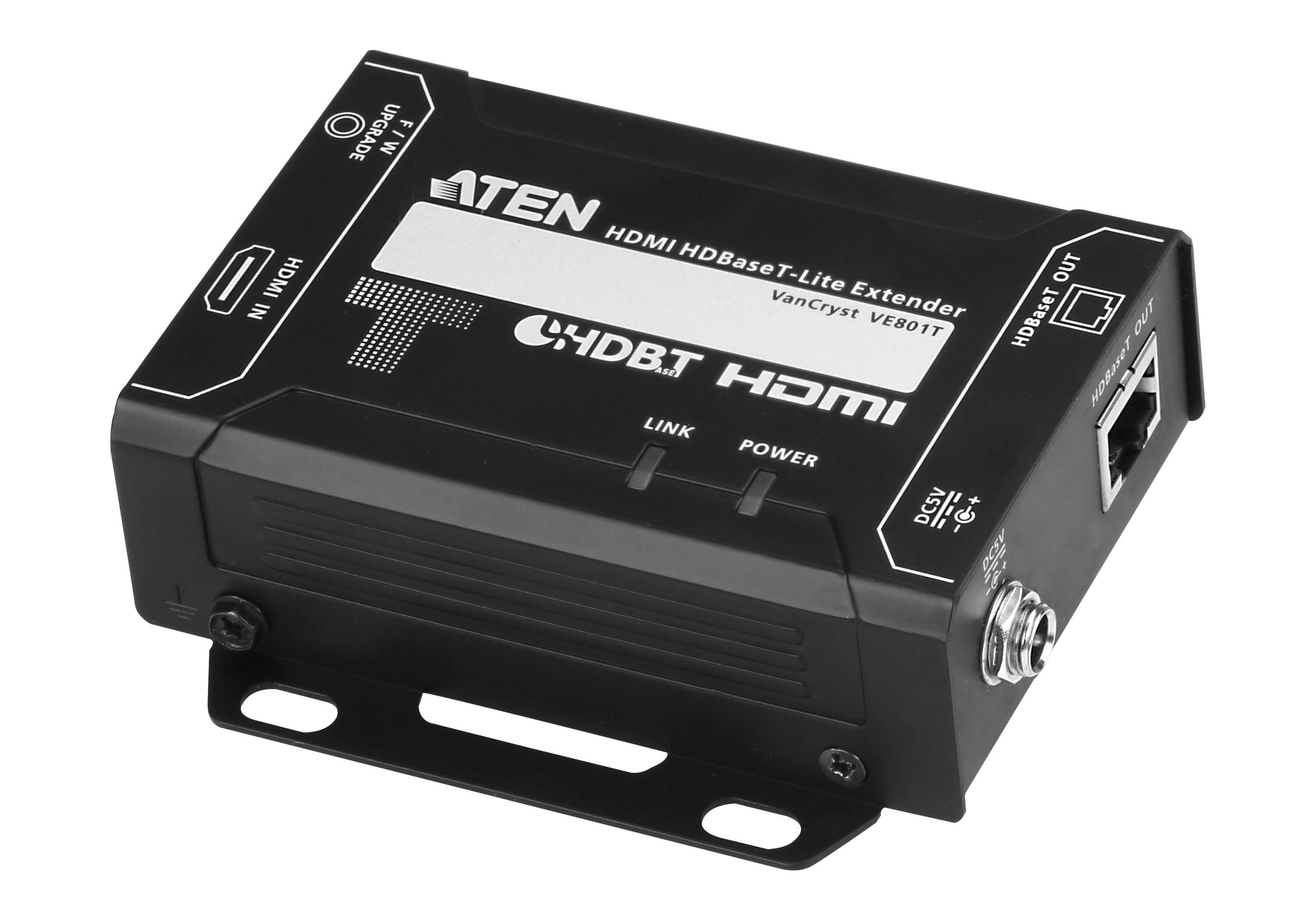 ATEN VanCryst VE801 HDMI HDBaseT-Lite Extender, Transmitter - Erweiterung für Video/Audio - bis zu 70 m (VE801T-AT-G)