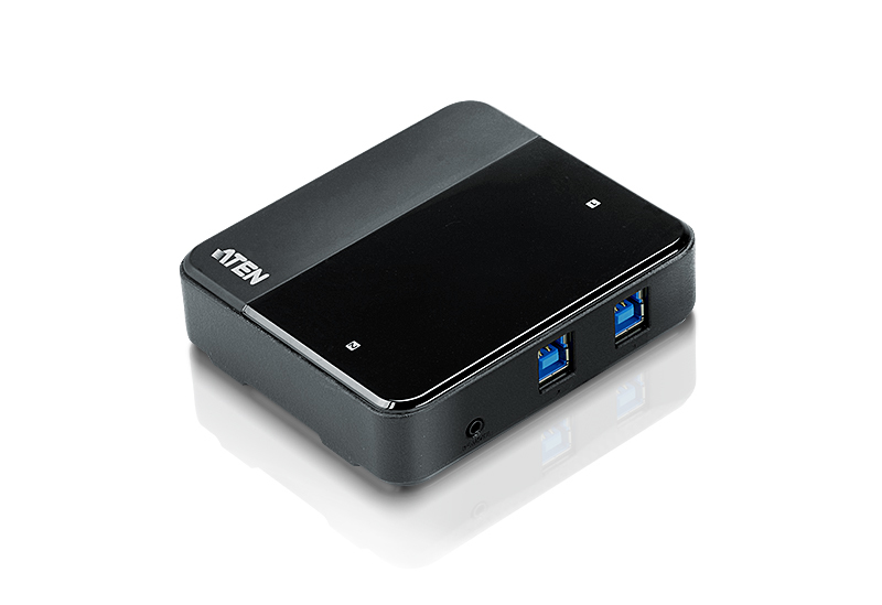 ATEN US234 - USB-Umschalter für die gemeinsame Nutzung von Peripheriegeräten - 2 x SuperSpeed USB3.0 - Desktop (US234-AT)