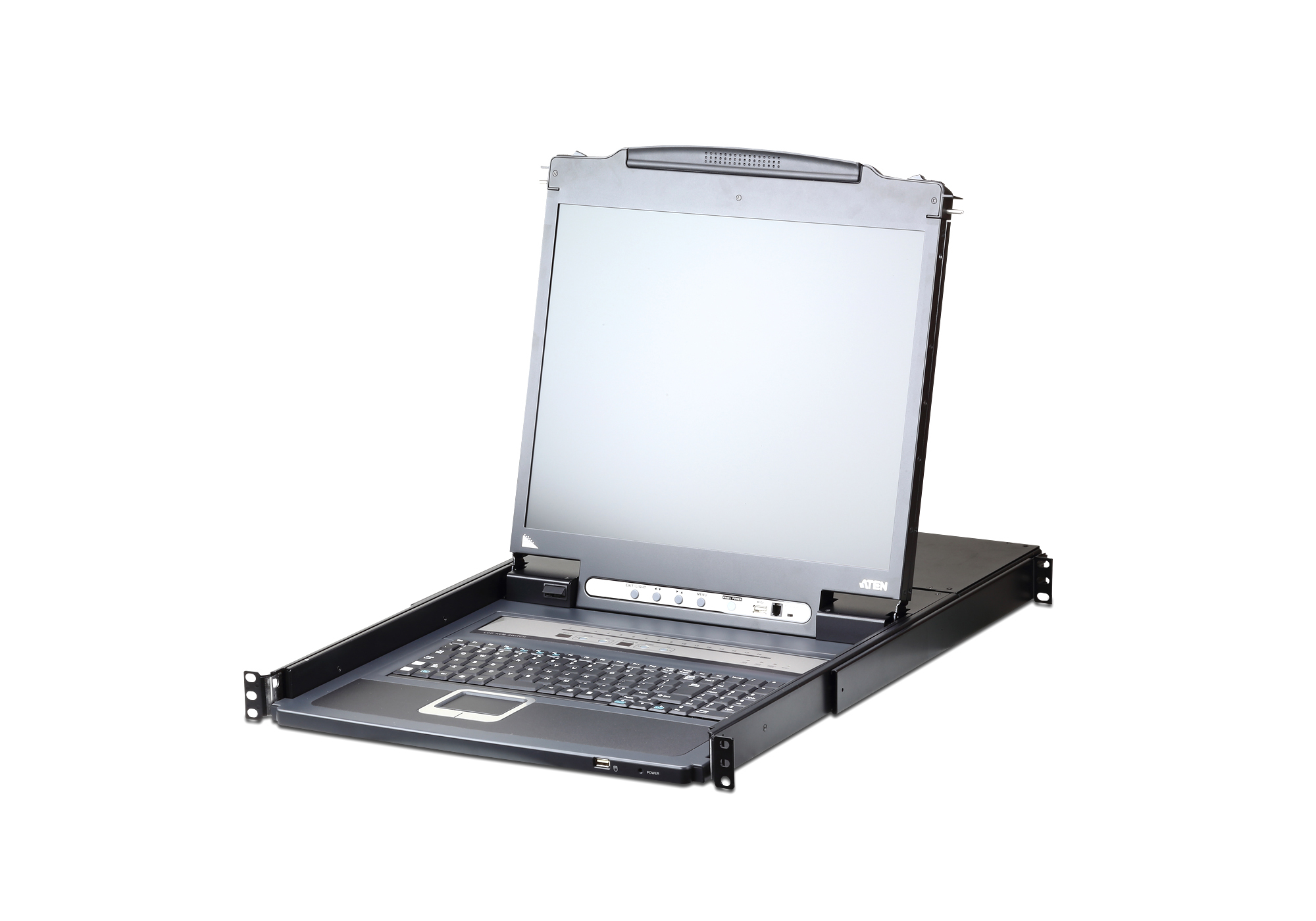 CL5716iM (D)LCD KVM Over IP Switch 43,20cm (17) USB-PS/2,VGA - ATEN CL5716iM 43cm-LCD KVM Switch Over IP - USB-PS/2,VGA (CL5716iM D)