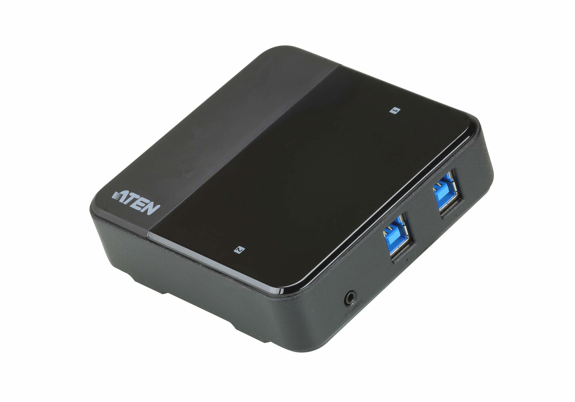 ATEN US3324 2 x 4 USB 3,1 Gen1 Peripheral Sharing Switch - USB-Umschalter für die gemeinsame Nutzung von Peripheriegeräten - 4 x USB 3,1 Gen 1 - Desktop (US3324)