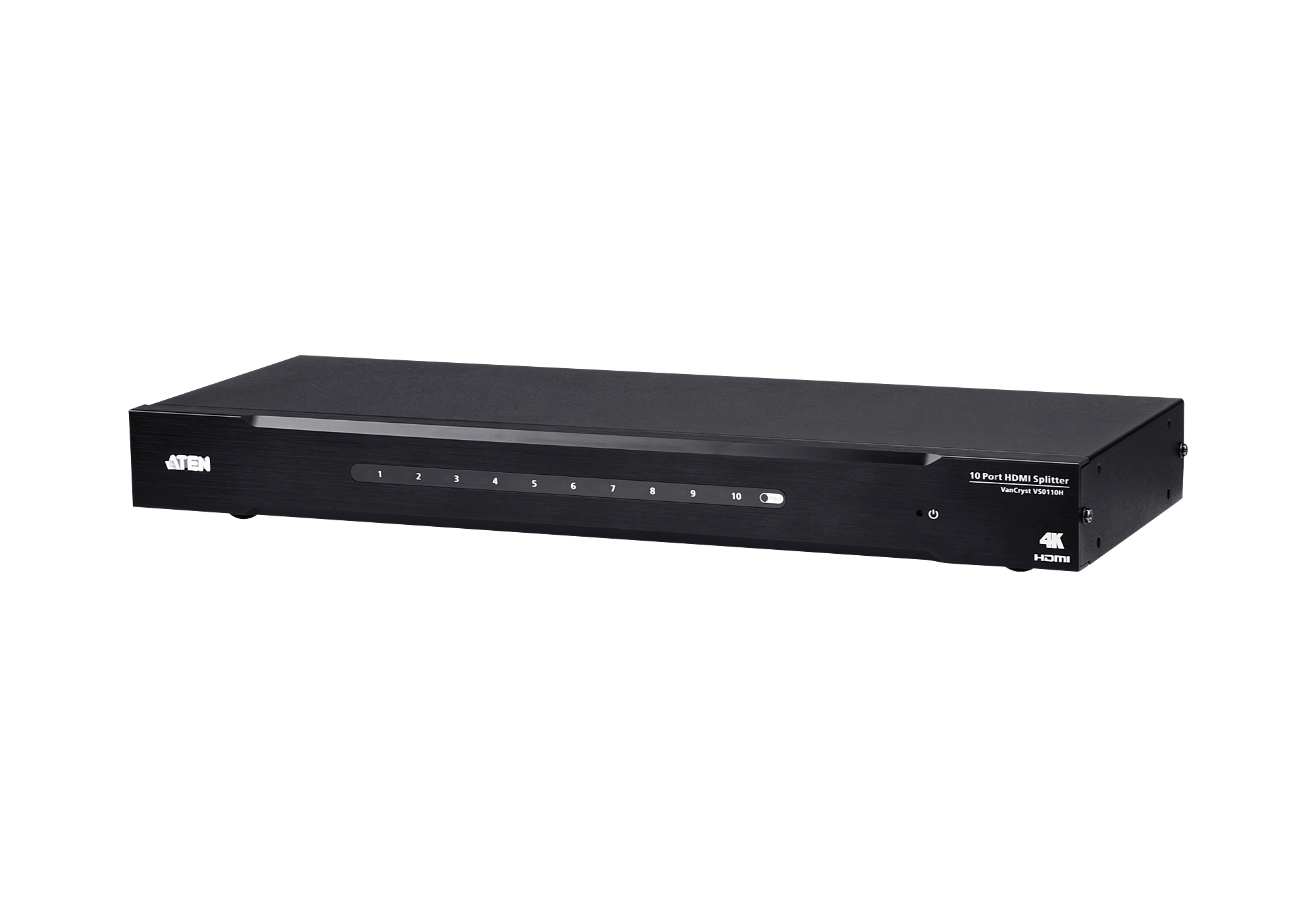 ATEN VanCryst VS0110HA - Video-/Audio-Splitter - 10 x HDMI - an Rack montierbar