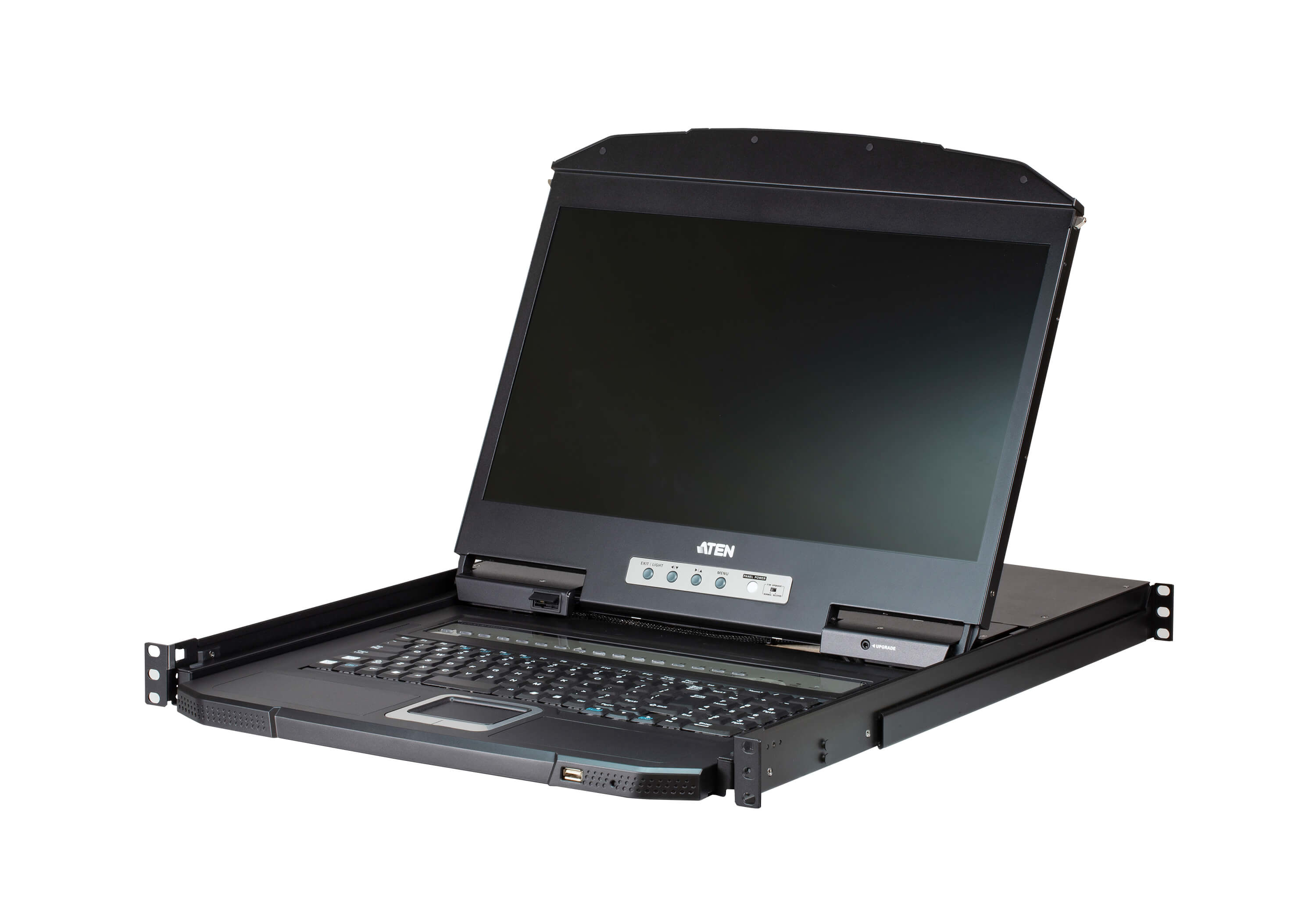 ATEN CL3108NX US KVM-Switch 8-Port, 18.5-LCD-Konsole (PS/2-USB, VGA) US-Layout (CL3108NX-ATA-AX)