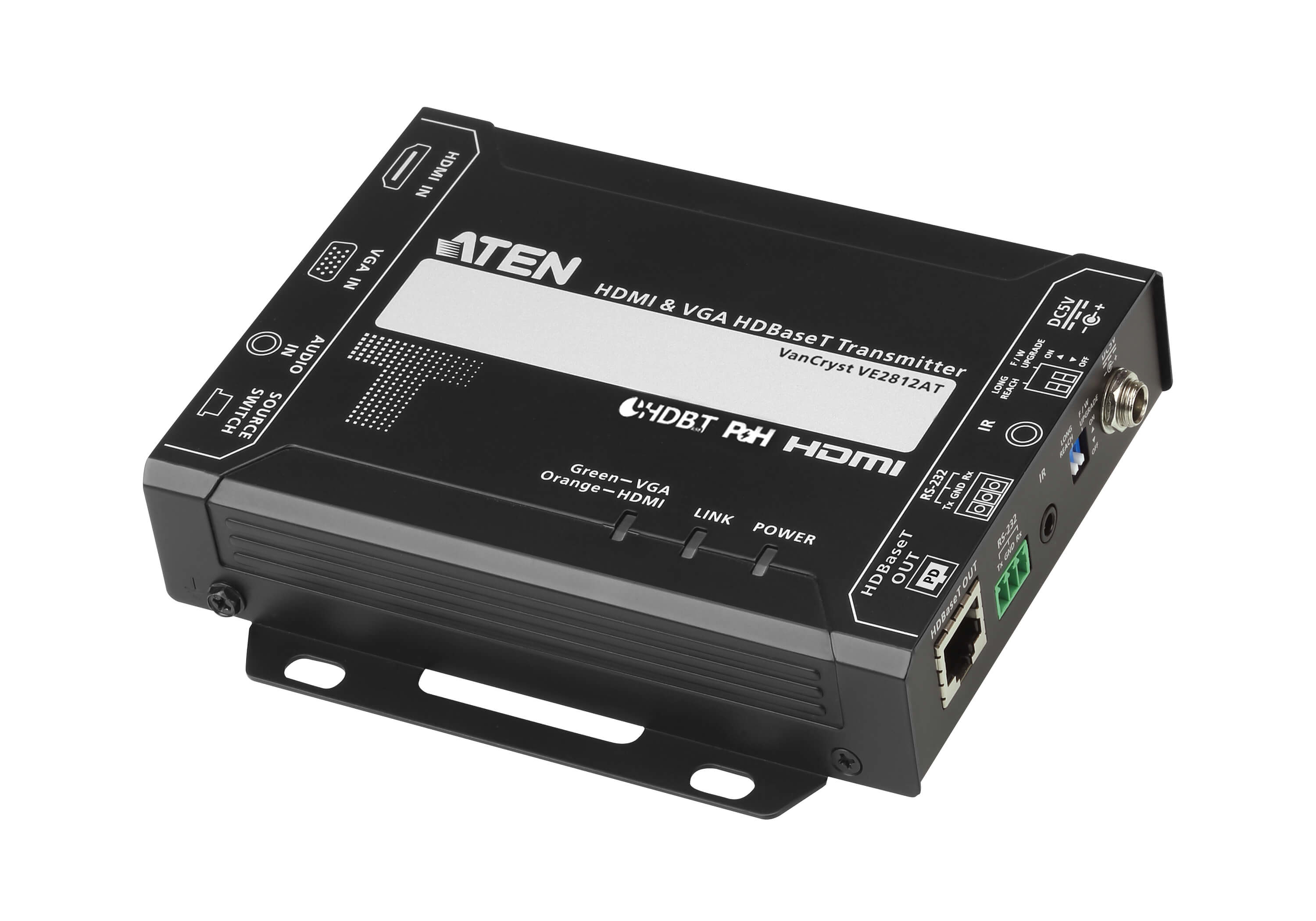 ATEN VanCryst VE2812AT - Video-, Audio-, Infrarot- und serielle Erweiterung - Sender - HDBaseT - bis zu 150 m