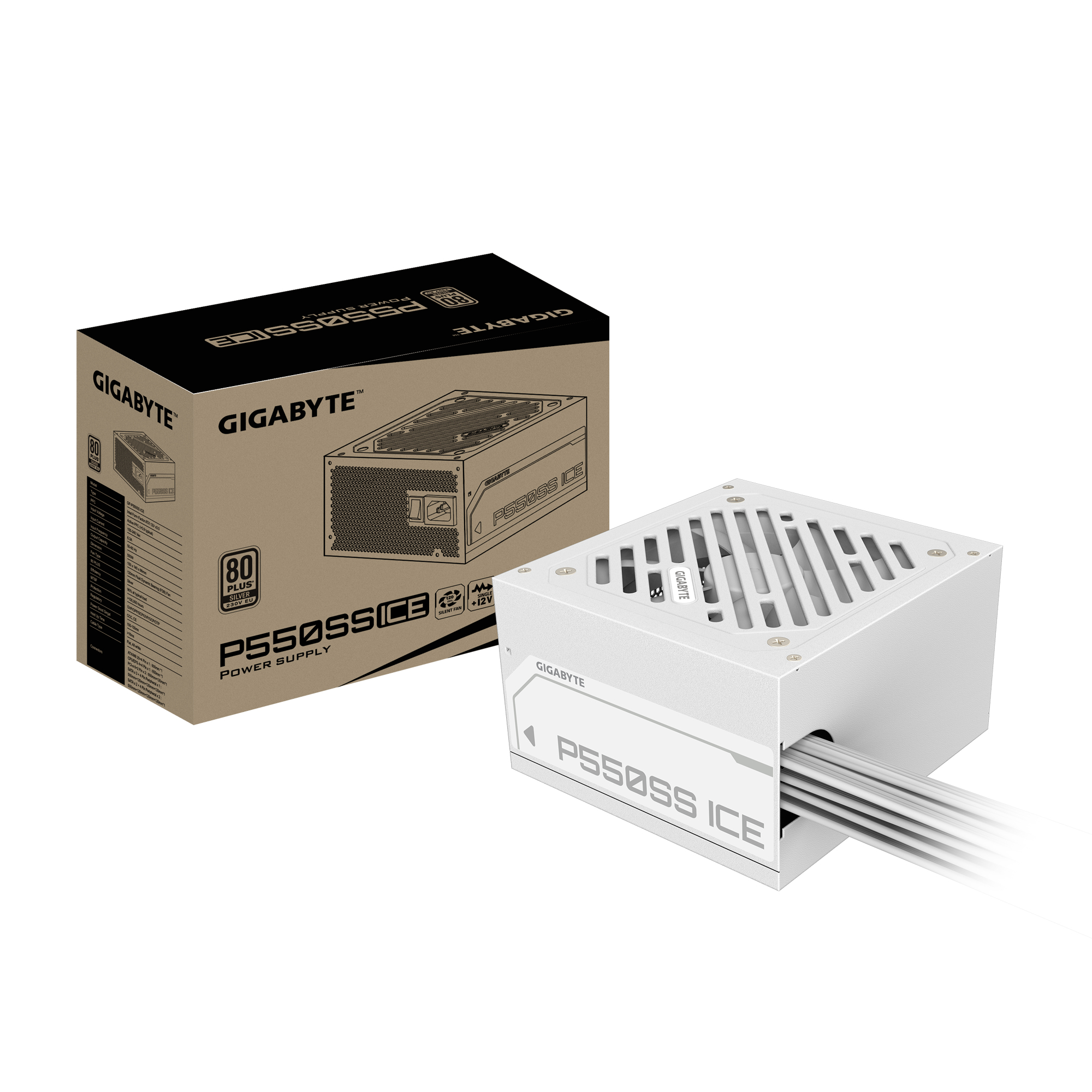 Gigabyte Netzteil P550SS ICE 550Watt (GP-P550SS ICE)