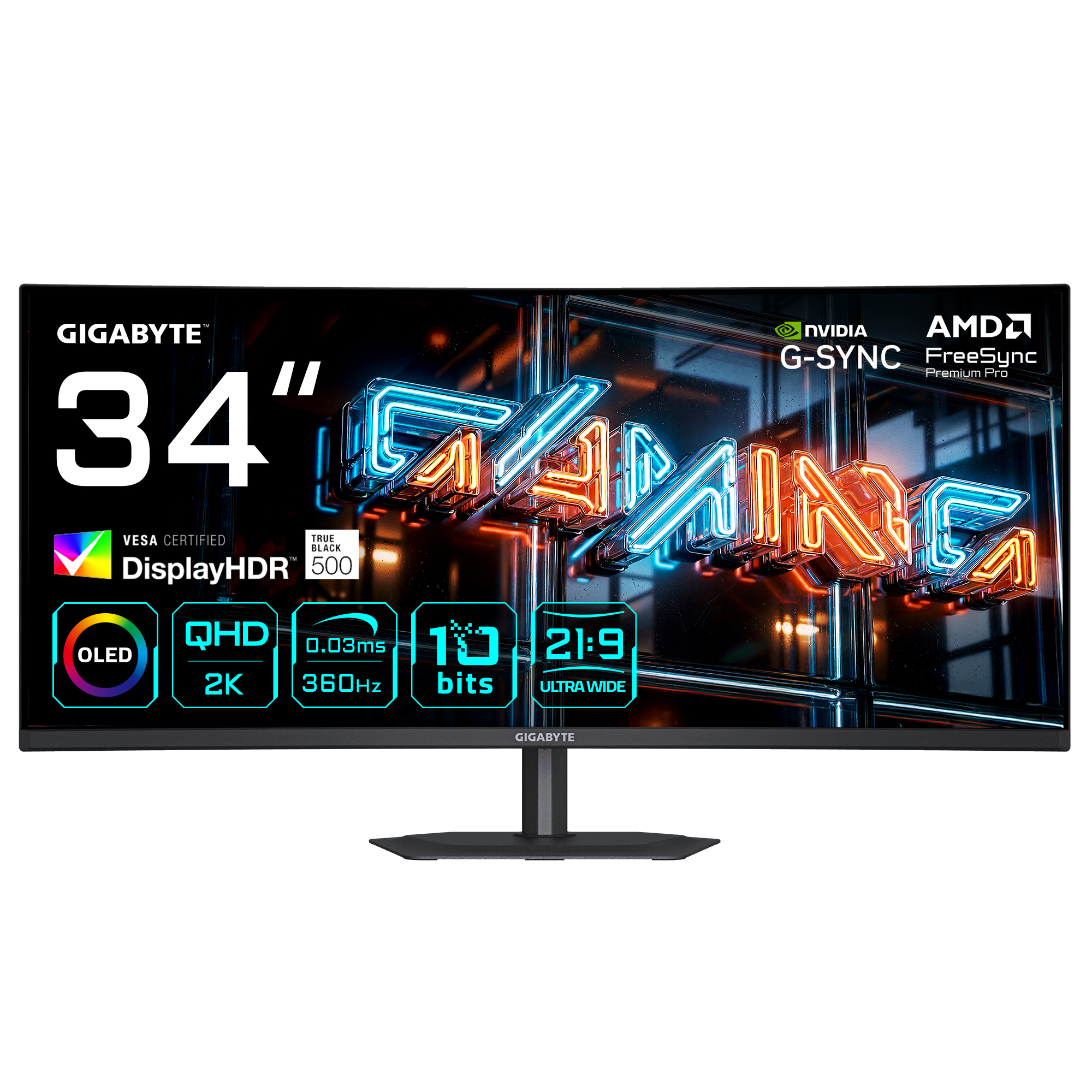GigaByte MO34WQC36 Curved Gaming Monitor 86,4 cm (34")
