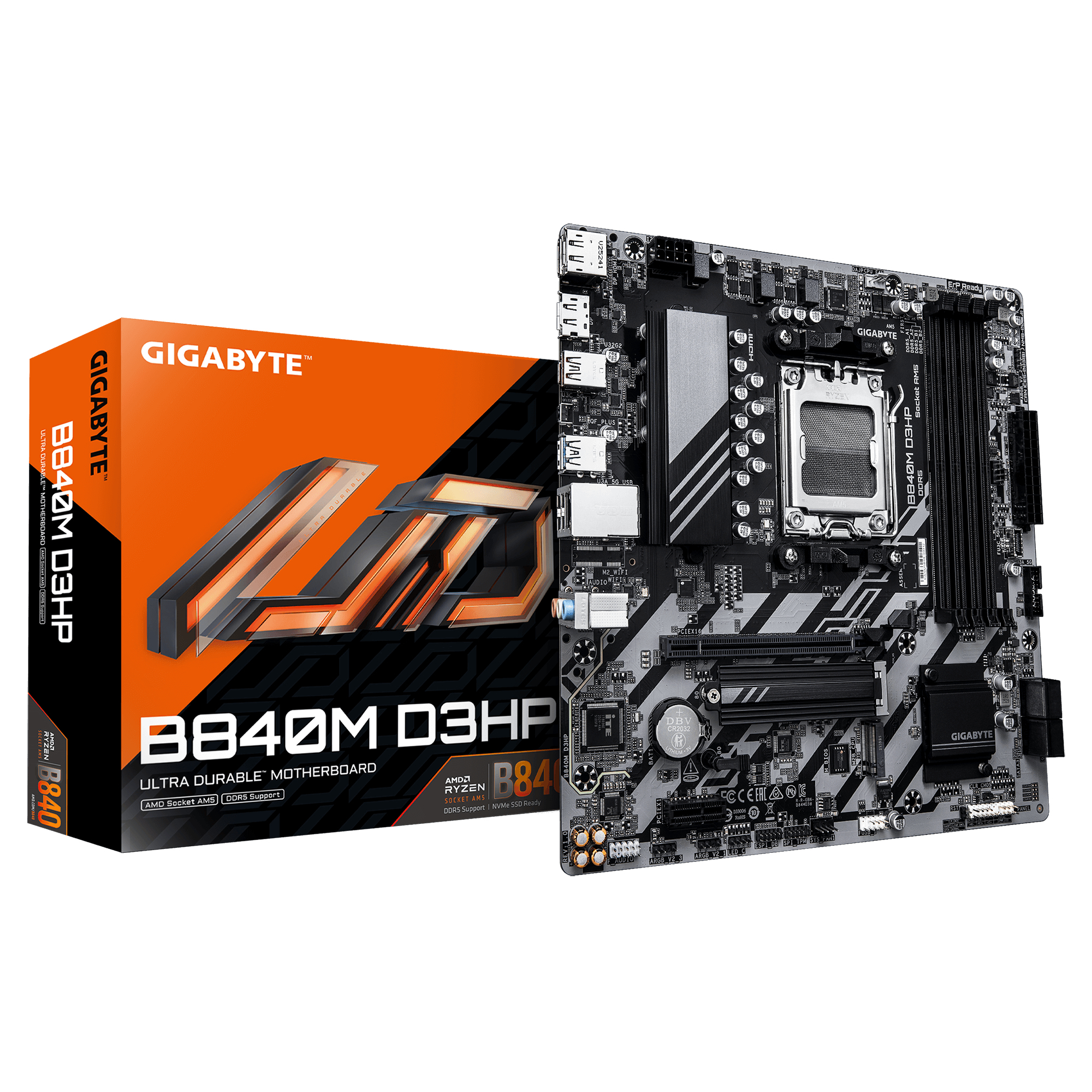 Gigabyte B840M D3HP (B840,AM5,mATX,DDR5) (B840M D3HP)