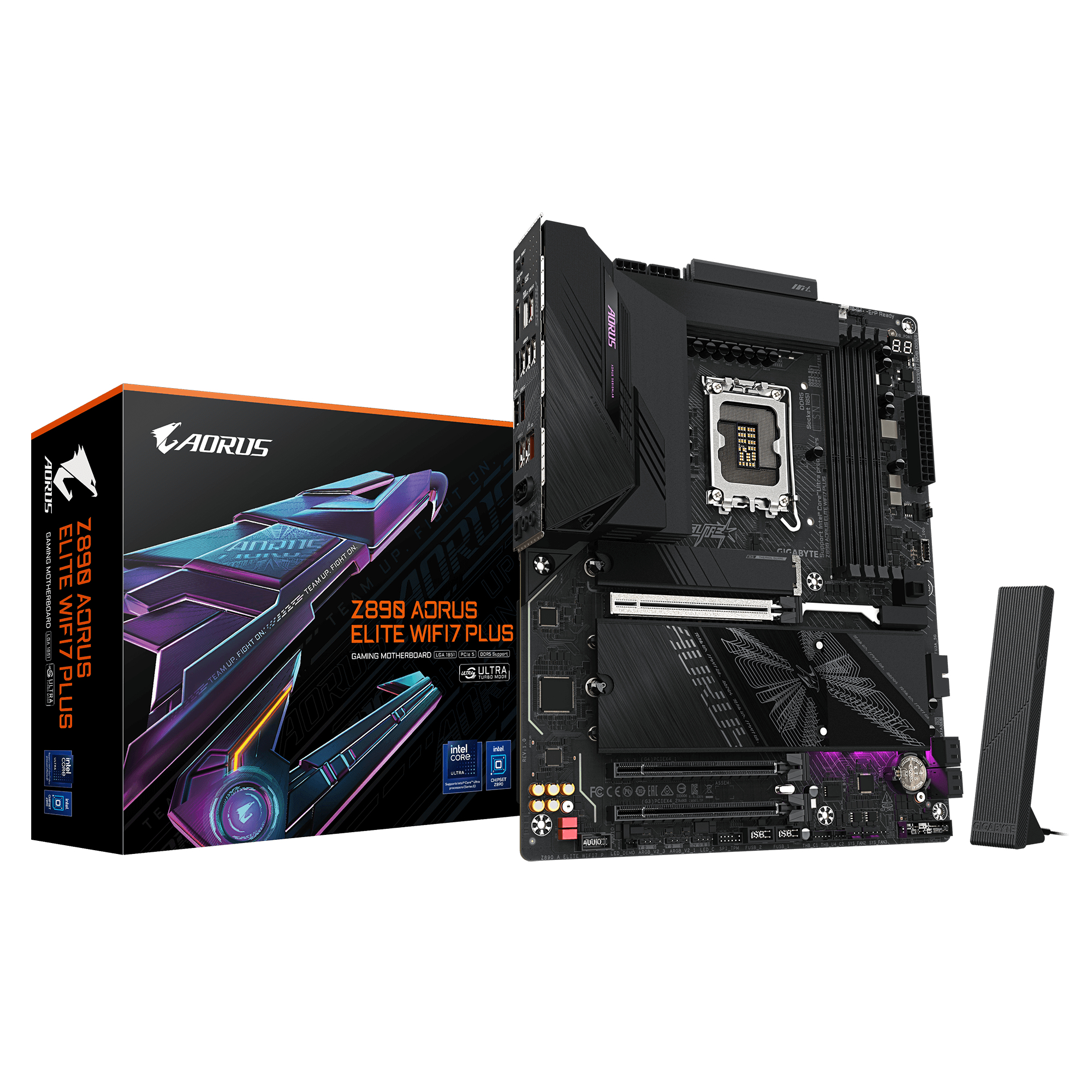 Gigabyte Z890 AORUS ELITE WIFI7 PLUS ATX / Intel 1851 / Z890 / 4xDDR5 / 4x SATA, 4x M.2 (Z890 A ELITE WIFI7 P)