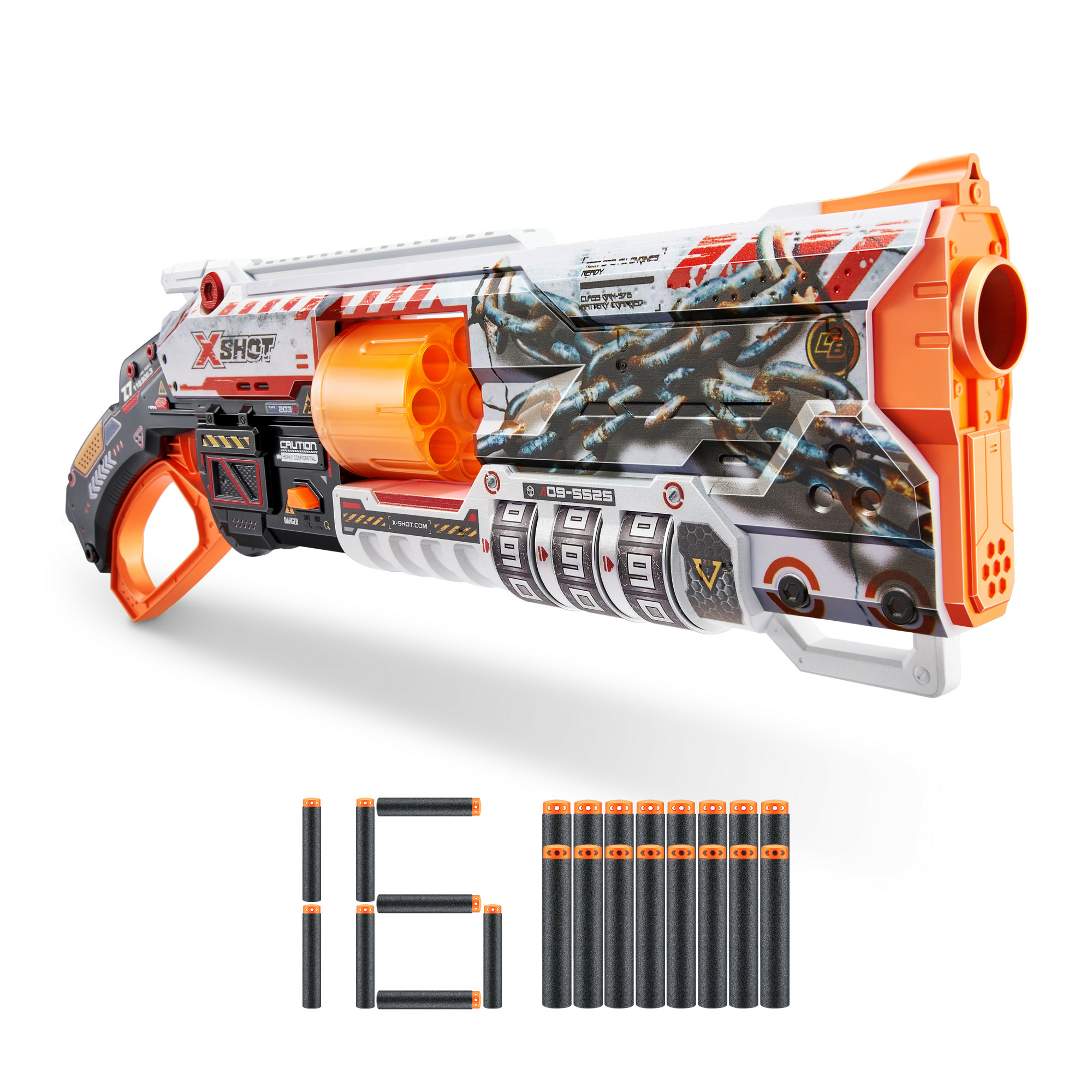 ZURU™ Blaster X-Shot Skins Lock schwarz, orange, weiß