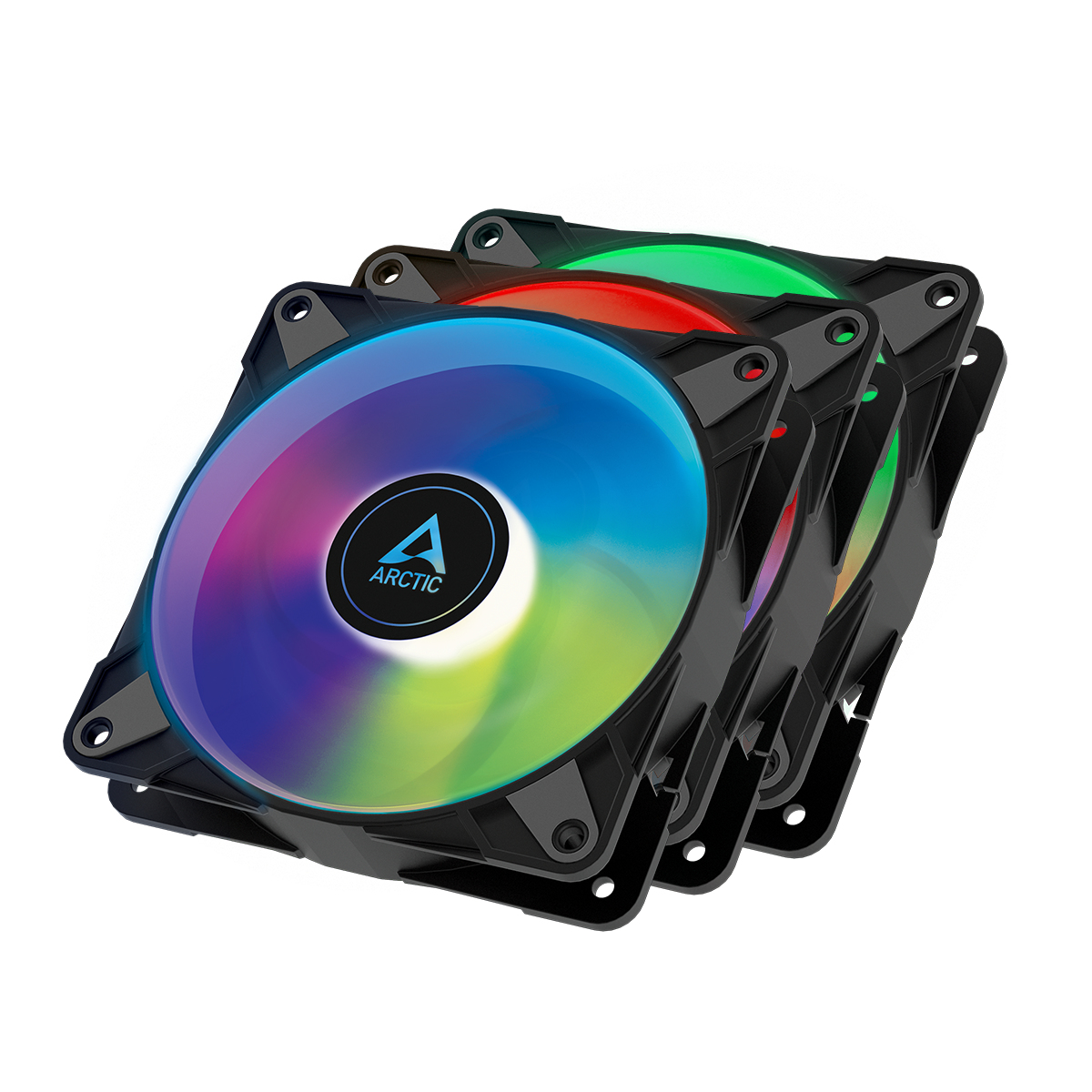 Arctic P12 PWM PST ARGB 0dB (3er-Pack) - 120 mm