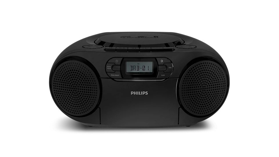 Philips TAZ2500/10 Radiorekorder mit CD-Spieler und Kassettendeck (mit CD, Bluetooth, DAB+,USB, UKW, Kassette)