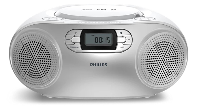 Philips TAZ2000S/10 Radiorekorder mit CD-Spieler (mit CD, Bluetooth, USB-A, UKW, Kassette, tragbar)