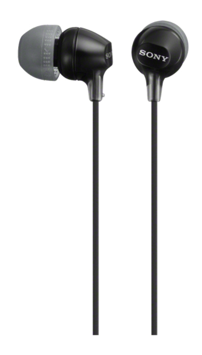 Sony SONY In-Ear Kopfhörer mit Fernbedienung, MDR-EX15APW, Schwarz