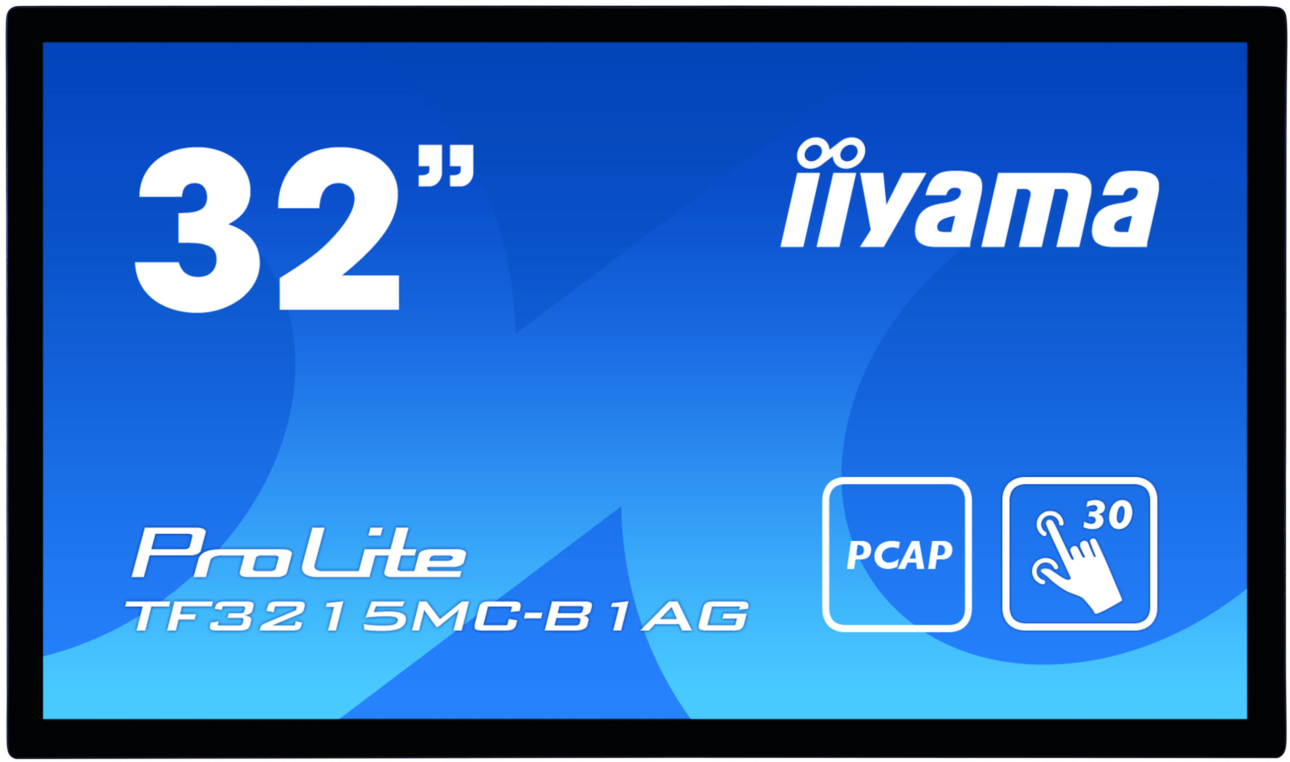 iiyama ProLite TF3215MC-B1AG - LED-Monitor - 80 cm (31.5) - offener Rahmen - Touchscreen - 1920 x 1080 Full HD (1080p) - A-MVA3 - 500 cd/m² - 3000:1 - 8 ms - HDMI, VGA - Schwarz