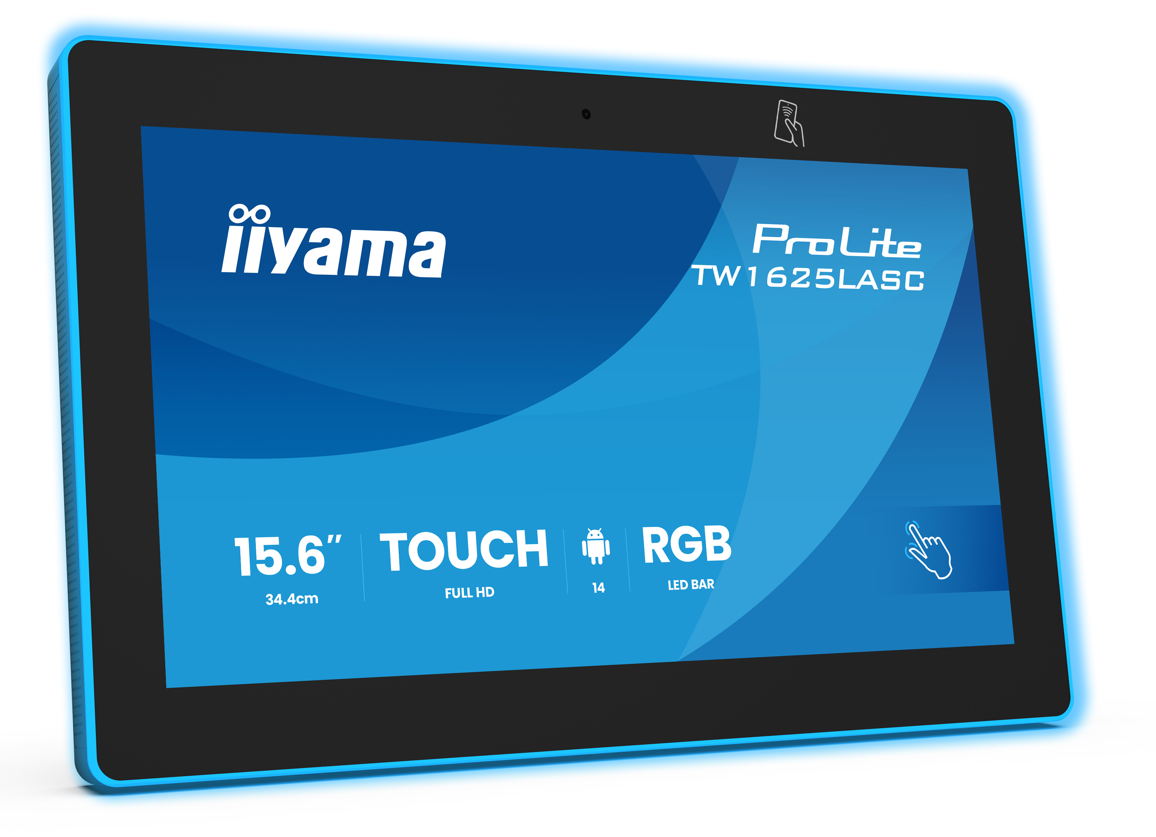iiyama ProLite TW1625LASC-B3PNR Monitor 39.6 cm (15.6") schwarz