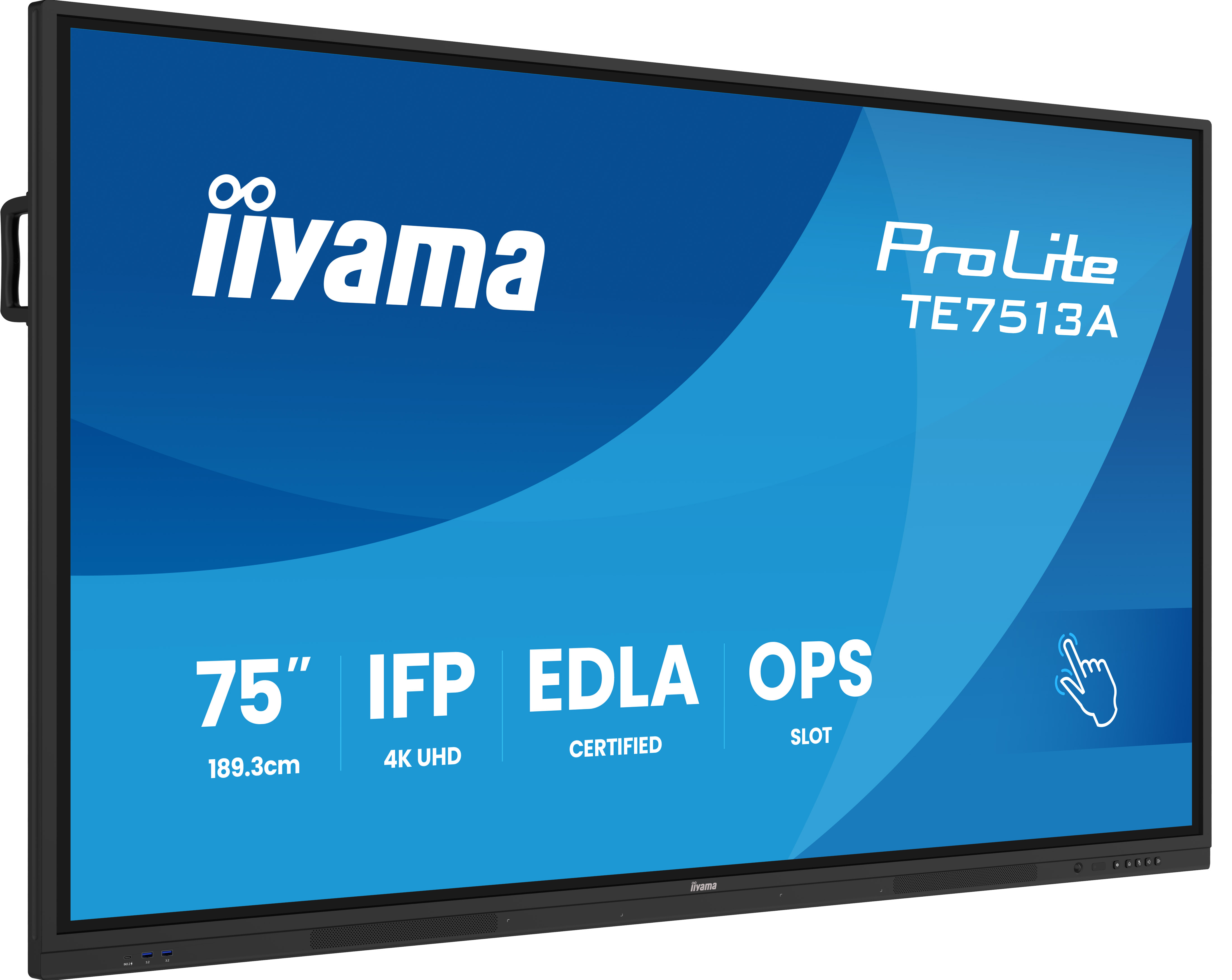 IIYAMA 189.3cm(75) TE7513A-B2AG 16:9 Touch 2xHDMI+2xUSB-C (TE7513A-B2AG)