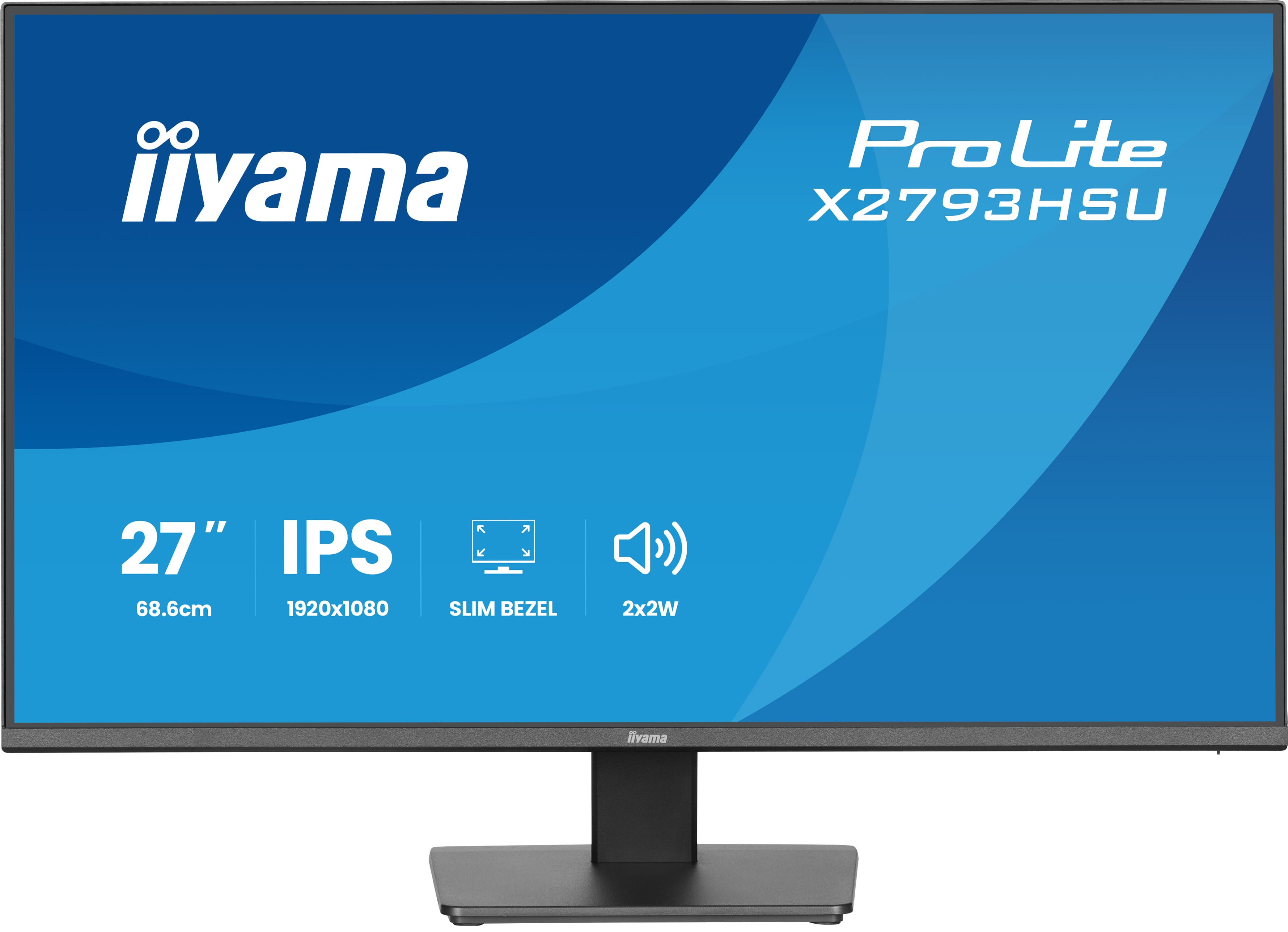 iiyama ProLite X2793HSU-B1 27 Full-HD IPS-Monitor, 120Hz, 1ms, USB-Hub, Schwarz (X2793HSU-B1)