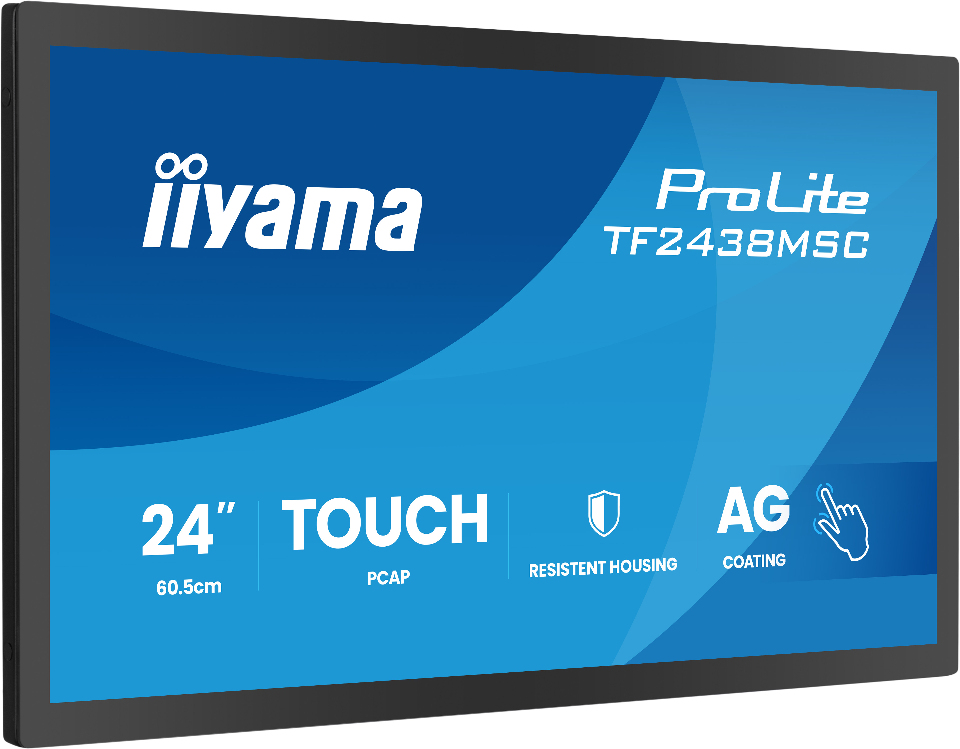 Iiyama TF2438MSC-B2 23,8 Full HD IPS Touch-Monitor HDMI DP USB Multitouch