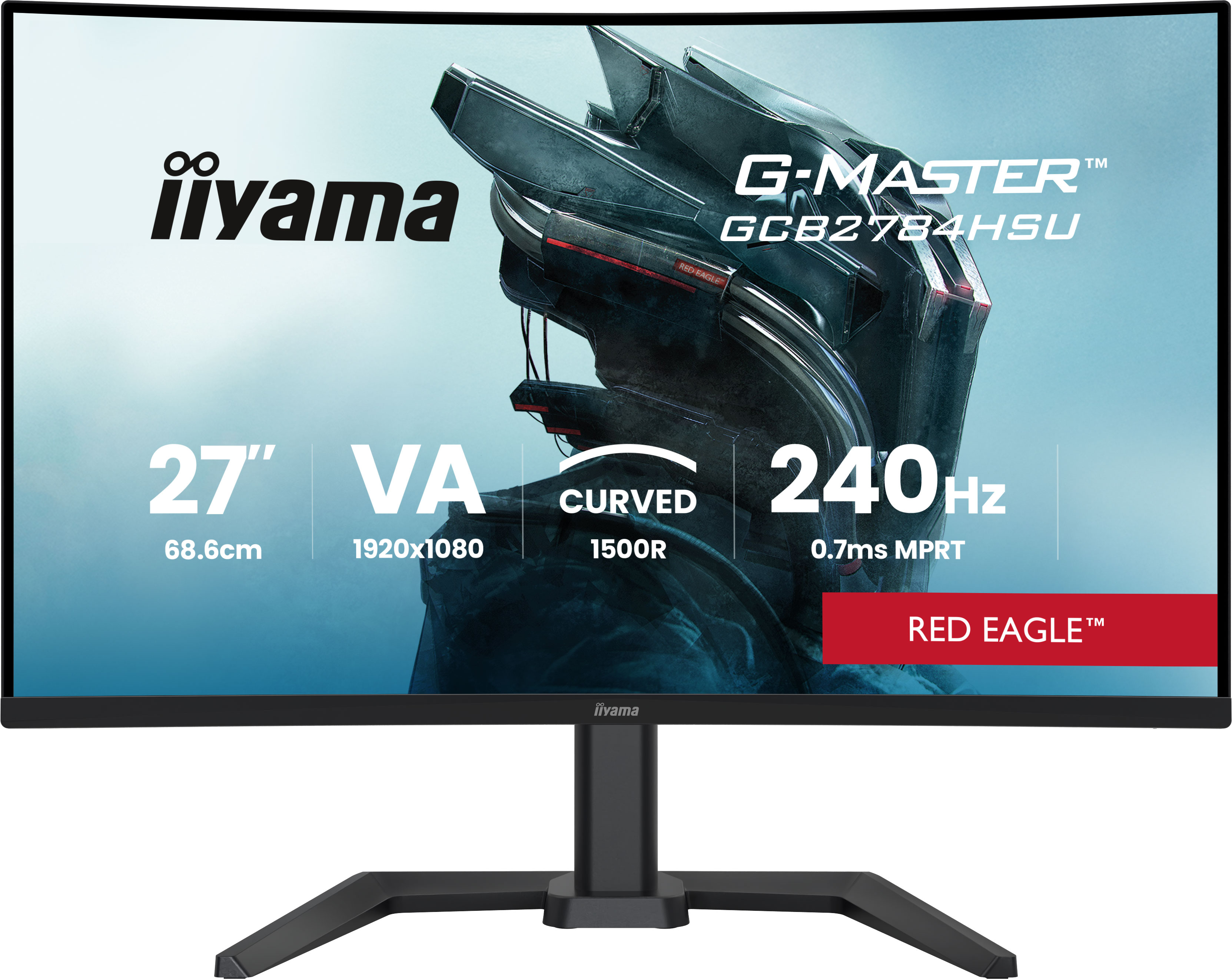 Iiyama G-Master GCB2784HSU-B1 27 Curved VA Gaming-Monitor 240 Hz FHD Schwarz