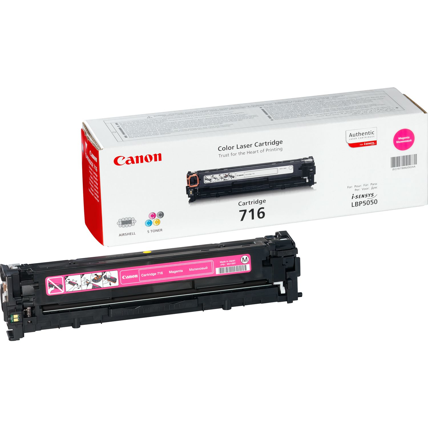 Original Canon Toner 716M, Einzelpack, magenta