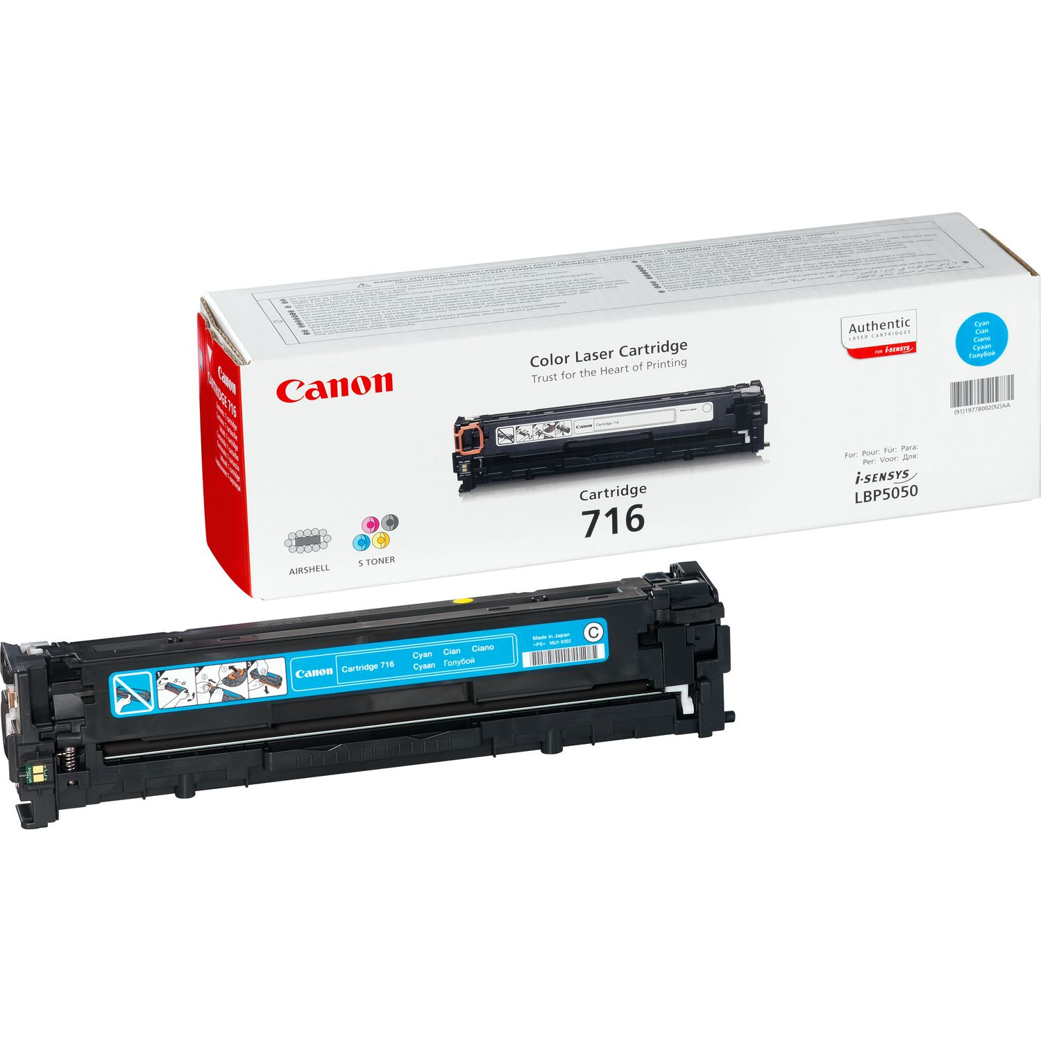 Original Canon Toner 716C, Einzelpack, cyan