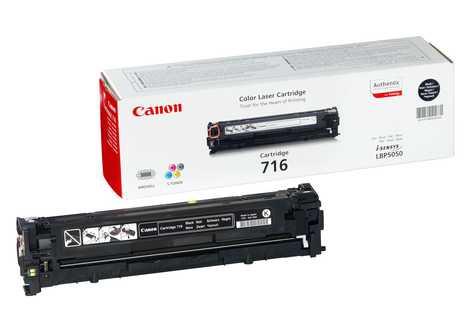 Original Canon Toner 716BK, Einzelpack, schwarz