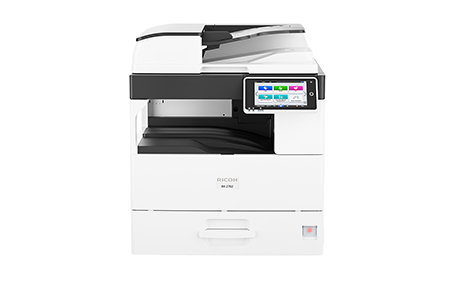 Ricoh IM 2702 - Multifunktionsdrucker - s/w - Laser - A3 (297 x 420 mm) (Original) - A3 (Medien) - bis zu 27 Seiten/Min. (Kopieren) - bis zu 27 Seiten/Min. (Drucken) - 500 Blatt - 33.6 Kbps - USB 2.0, Gigabit LAN, Wi-Fi(n), USB 2.0-Host