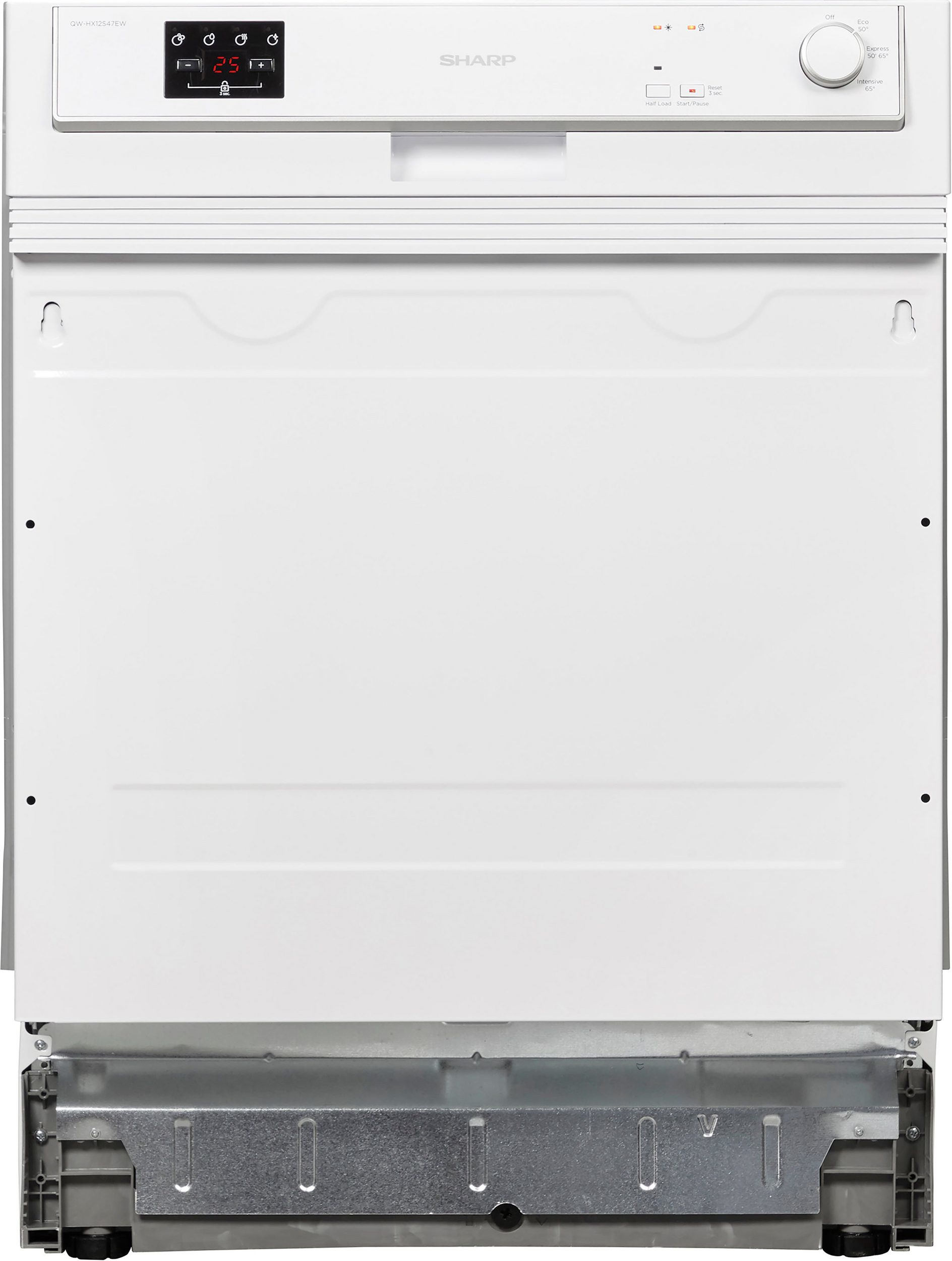 QW-HX12S47EW-DE teilintegrierbarer 60 cm Geschirrspüler weiß