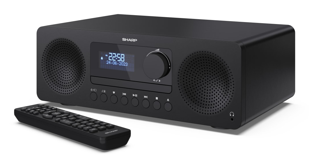 SHARP HiFi-Anlage XL-B720D, All-in-one, schwarz, DAB+, Bluetooth, MP3, CD
