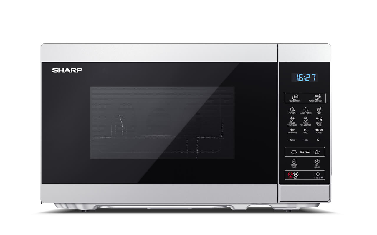 YC-MG02E-S Stand-Kombi-Mikrowelle silber/schwarz