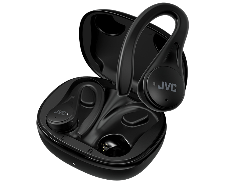 JVC HA-EC25T Kopfhörer True Wireless Stereo (TWS) Ohrbügel - im Ohr Anrufe/Musik Bluetooth Schwarz (HA-EC25T-B-U)