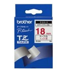 Brother - Glanzband - Rot auf Weiß - Rolle (1,8 cm x 8 m) - 1 Rolle(n) - für P-Touch PT-1400, 1600, 1650, 18, 1800, 1830, 1850, 1950, 1960, 2430, 2450, 2700, 2710 (TZ242)