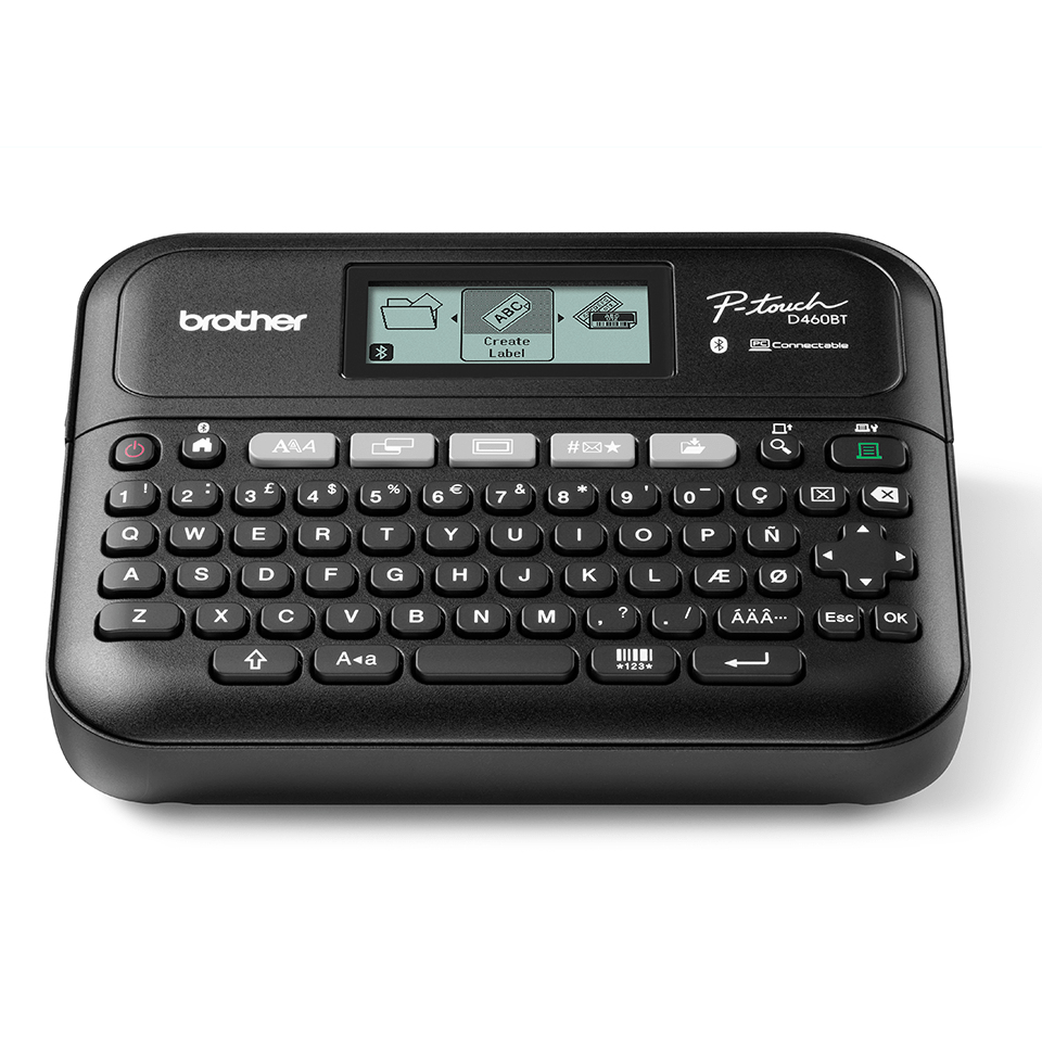 Brother Pt-D460Btvp Label Printer Dpi 30 Mm/Sec Wired & Wireless Tze Bluetooth Qwerty (PTD460BTVPYJ1)
