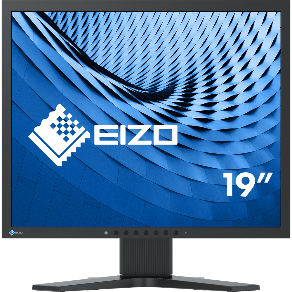 EIZO FlexScan S1934H - LED-Monitor - 48.1 cm ( 48,30cm (19) ) - 1280 x 1024 - IPS - 250 cd/m² - 1000:1 - 14 ms - DVI-D, VGA, DisplayPort - Lautsprecher - Schwarz