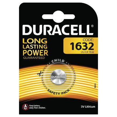 DURACELL Lithium-Knopfzelle CR1632, 3V, Electronics