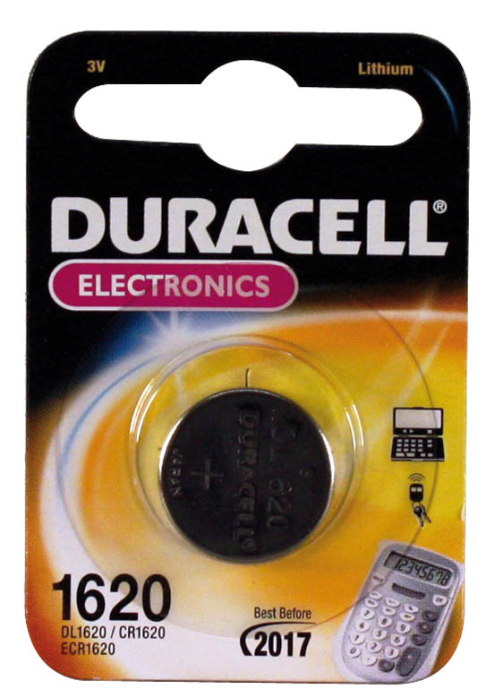 DURACELL Lithium-Knopfzelle CR1620, 3V, Electronics