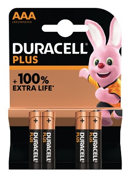 4 DURACELL Batterien PLUS Micro AAA 1,5 V