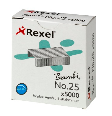 20 x Rexel Heftklammer Nr. 25 4mm VE=5000 Stück