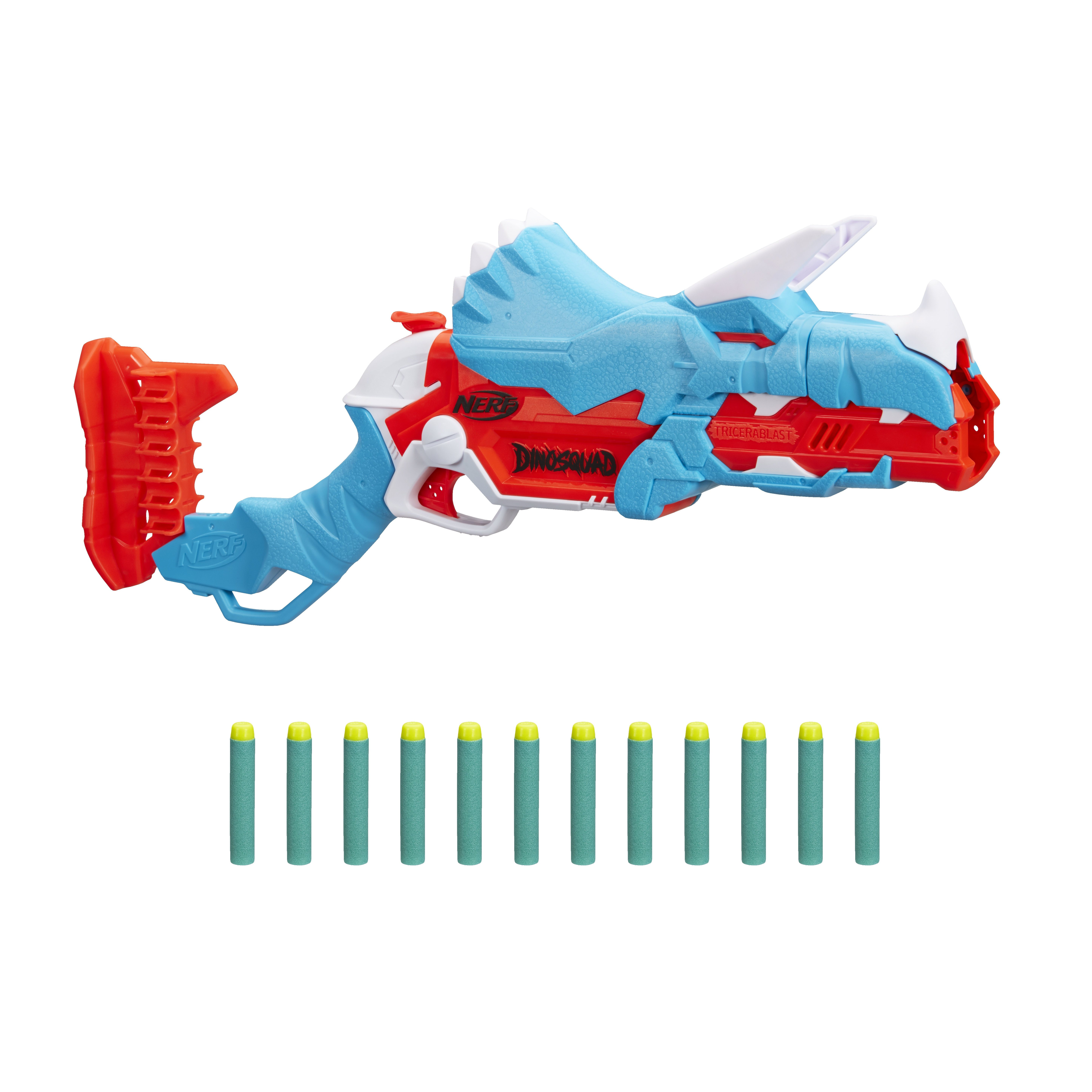 Hasbro Blaster Nerf DINOSQUAD TRICERA rot, blau, weiß
