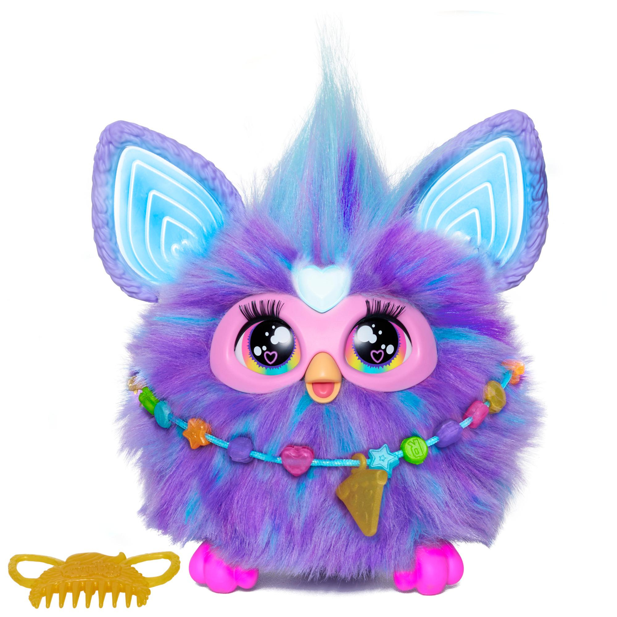 Hasbro F6743 - Furby - Interaktives Plüschtier Lila – Spricht Deutsch – Reagiert auf Stimme – 600+ Reaktionen