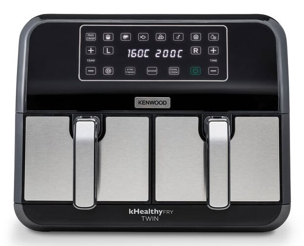 Kenwood KENWOOD kHealthy Fry Twin Airfryer, 8l, HFM20.000MB
