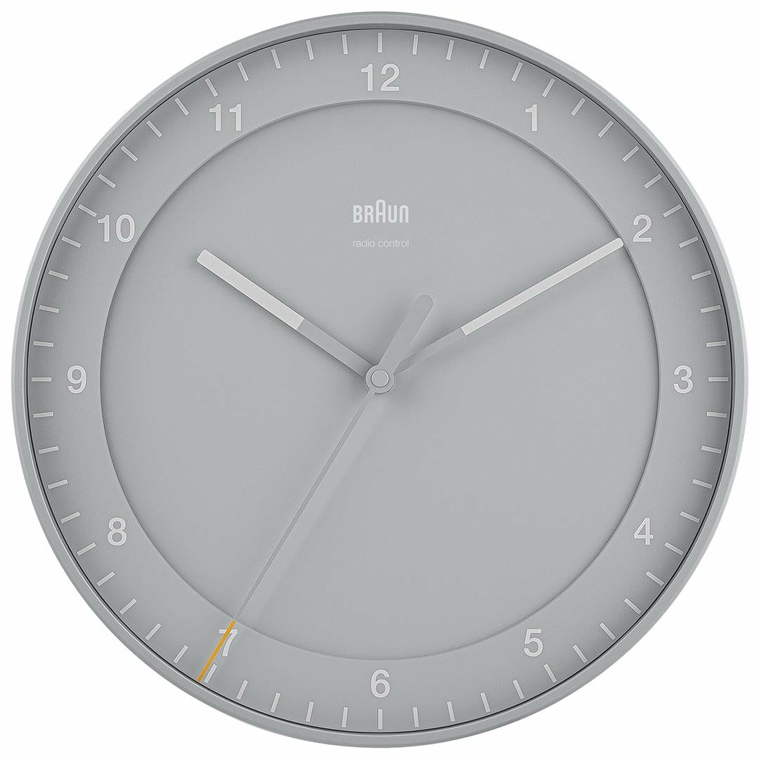 Braun BC17G-DCF Klassik Funkwanduhr 30 cm grau